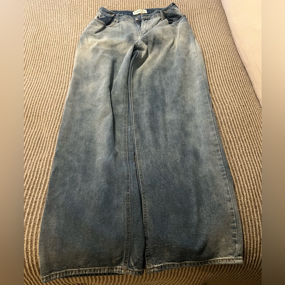 The Frankie Shop HAYLE CONTRAST DENIM PANTS - LIGHT WASH/BLUE
M/L